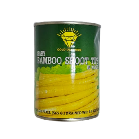 Gold diamond baby bamboo shoot tips