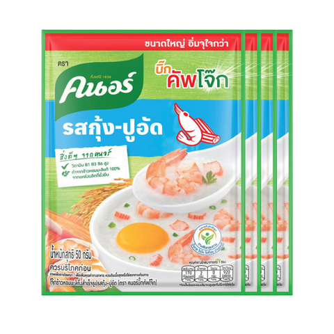 Knorr big instant porridge shrimp and crab stick flavour 4*50g