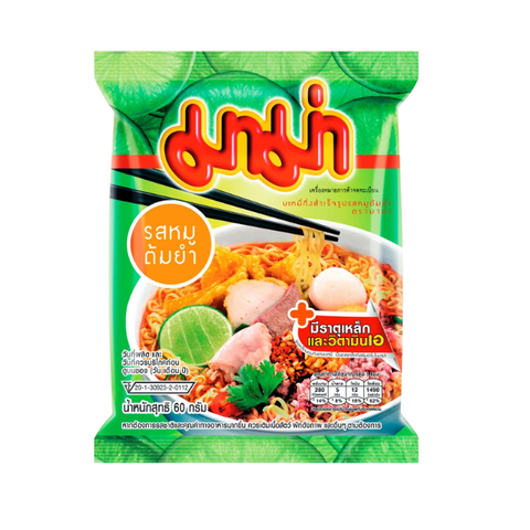 Mama tomyum pork instant noodle 60g